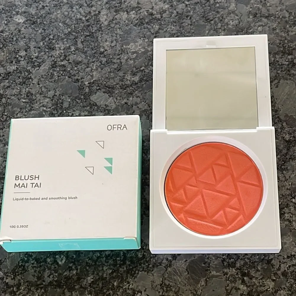 OFRA Blush in Mai Tai liquid to baked and smoothing blush